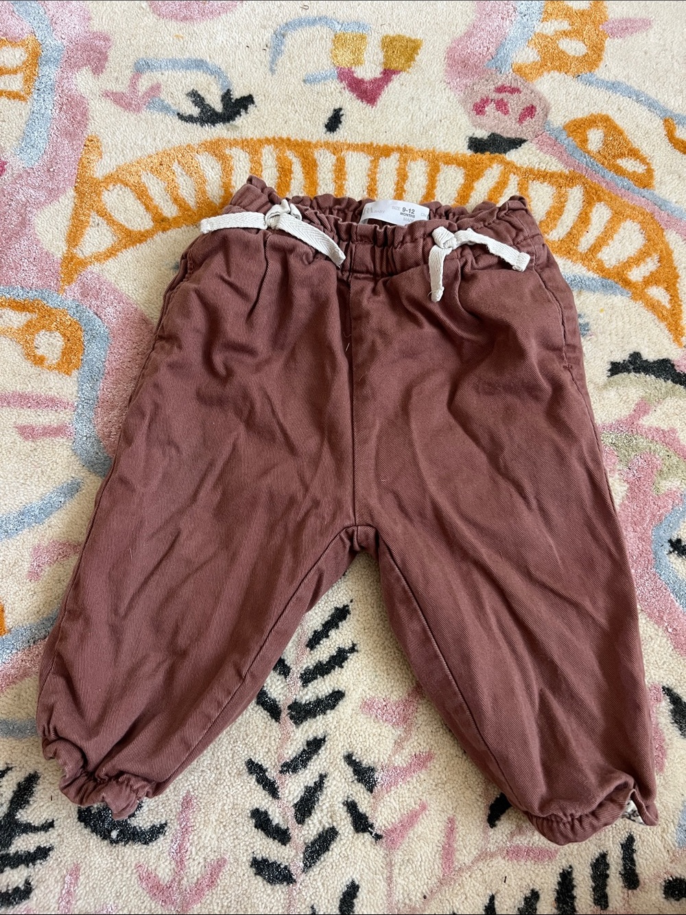 Zara Mauve  Kids Drawstring Joggers